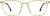 Front view of Square Glasses 2026322 in Yellow thumbnail