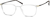Angle view of Square Glasses 2026323 in Clear thumbnail