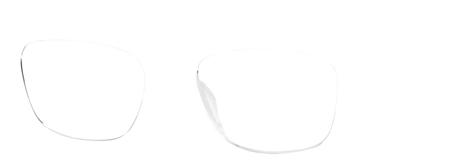 Angle view of Square Glasses 2026323 in Clear