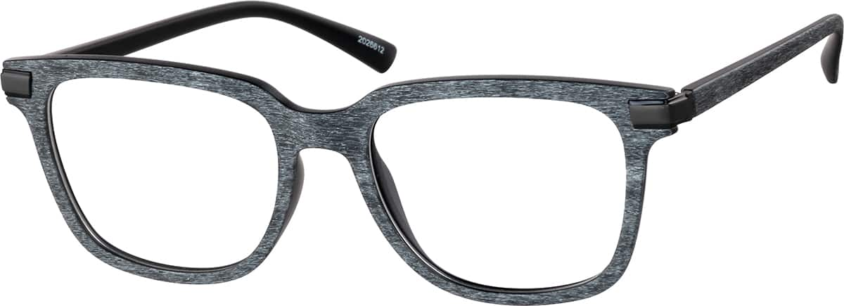 Angle view of Square Glasses 2026612 in Ash