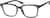 Angle view of Square Glasses 2026612 in Ash thumbnail