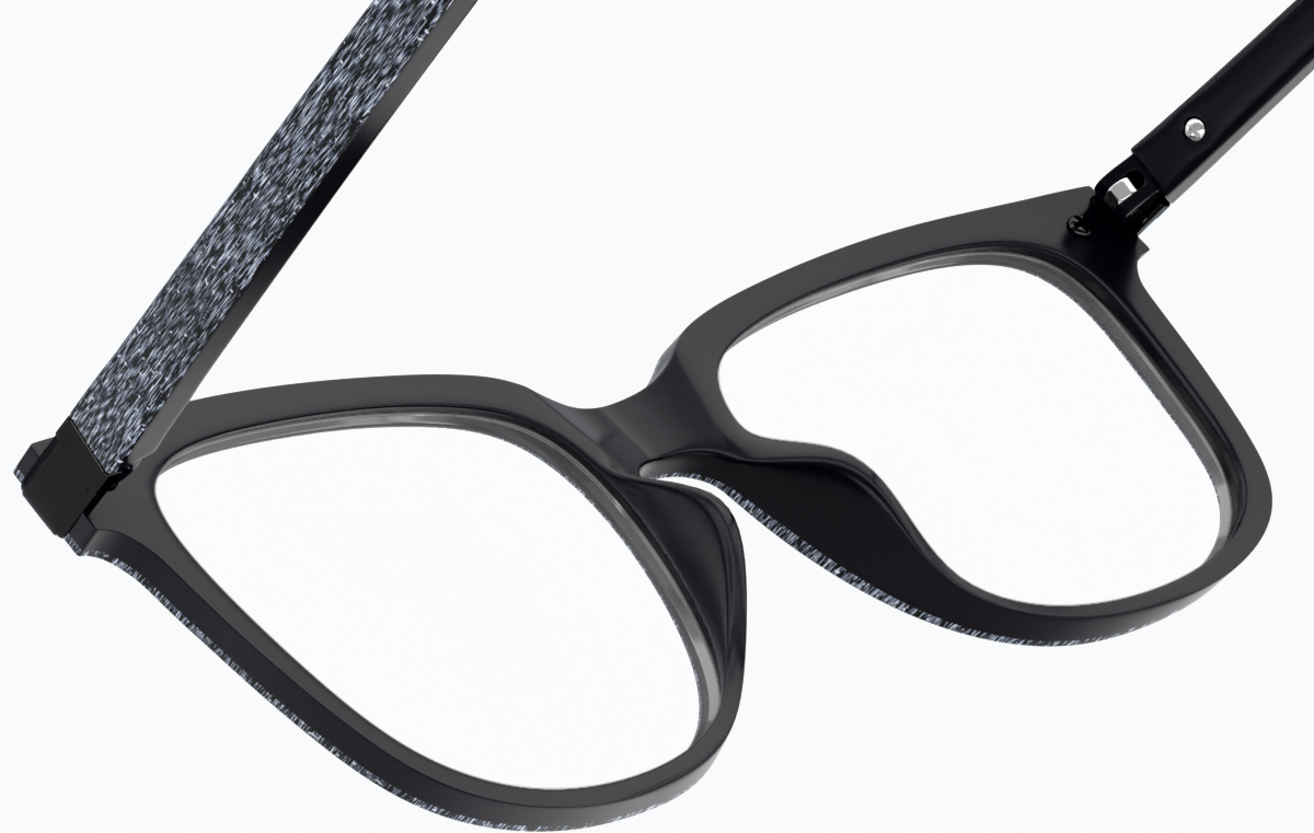 See-through view of Square Glasses 2026612 in Ash thumbnail