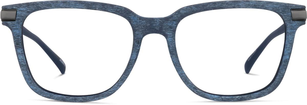 Front view of Square Glasses 2026616 in Slate