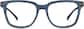 Front view of Square Glasses 2026616 in Slate thumbnail