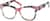 Angle view of Square Glasses 2026729 in Pink thumbnail