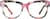 Front view of Square Glasses 2026729 in Pink thumbnail