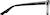 Side view of Rectangle Glasses 2026921 in Black thumbnail