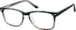 Angle view of Rectangle Glasses 2026924 in Sea Glass thumbnail