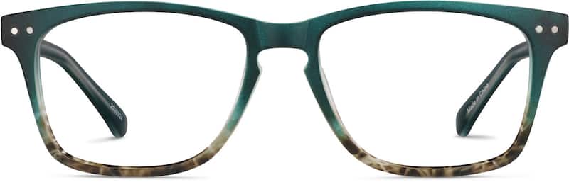 Sea Glass Rectangle Glasses