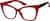 Angle view of Cat-Eye Glasses 2027018 in Red thumbnail