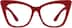 Cat-Eye Glasses 2027018 in Red