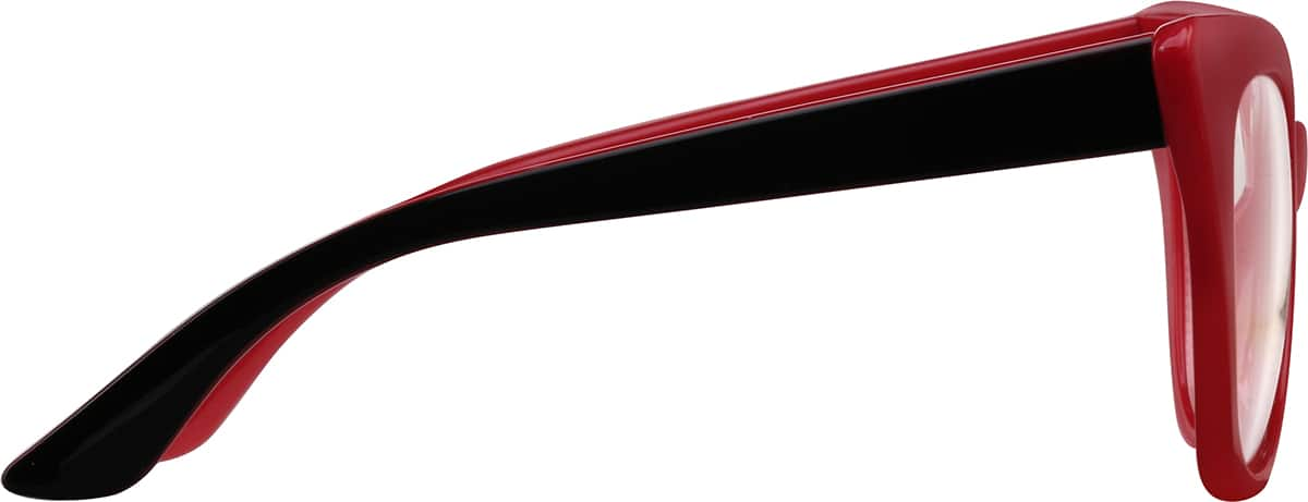 Side view of Cat-Eye Glasses 2027018 in Red