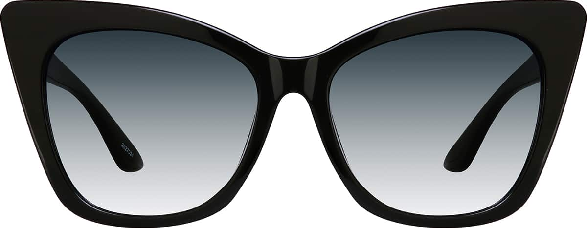 Flip-up Cat-eye Frame Palmer Sunglasses in Black/black - Women