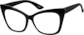 Angle view of Cat-Eye Glasses 2027021 in Black thumbnail