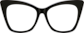 Front view of Cat-Eye Glasses 2027021 in Black thumbnail