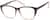 Angle view of Rectangle Glasses 2027115 in Mocha thumbnail