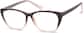 Angle view of Rectangle Glasses 2027115 in Mocha thumbnail
