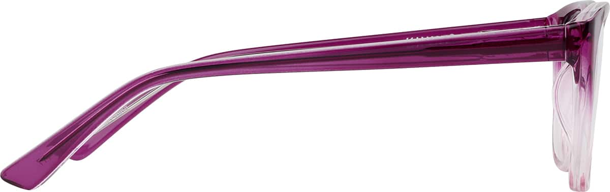 Side view of Rectangle Glasses 2027117 in Purple