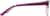 Side view of Rectangle Glasses 2027117 in Purple thumbnail