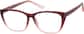 Angle view of Rectangle Glasses 2027118 in Raspberry thumbnail