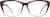 Front view of Rectangle Glasses 2027118 in Raspberry thumbnail
