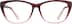 Rectangle Glasses 2027118 in Raspberry