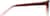 Side view of Rectangle Glasses 2027118 in Raspberry thumbnail