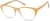 Angle view of Rectangle Glasses 2027142 in Orange thumbnail