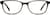 Front view of Rectangle Glasses 2027315 in Brown thumbnail