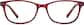 Front view of Oval Glasses 2027318 in Cherry thumbnail
