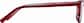 Side view of Oval Glasses 2027318 in Cherry thumbnail