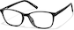 Angle view of Oval Glasses 2027321 in Black thumbnail