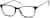 Angle view of Oval Glasses 2027331 in Black thumbnail