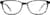 Front view of Oval Glasses 2027331 in Black thumbnail