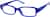 Angle view of Rectangle Glasses 2027416 in Blue thumbnail