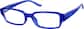 Angle view of Rectangle Glasses 2027416 in Blue thumbnail