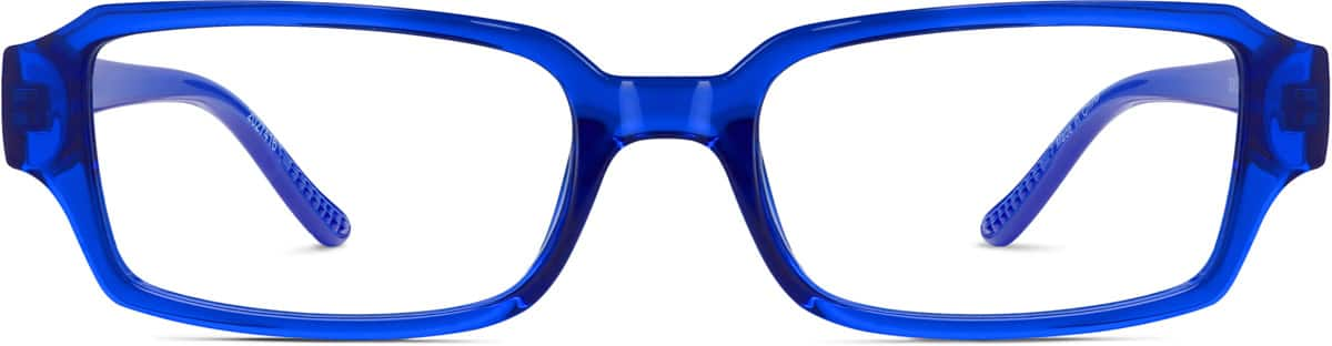 Front view of Rectangle Glasses 2027416 in Blue