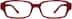 Rectangle Glasses 2027418 in Red