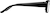 Side view of Rectangle Glasses 2027421 in Black thumbnail