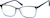 Angle view of Rectangle Glasses 2027616 in Deep Sea thumbnail