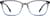 Front view of Rectangle Glasses 2027616 in Deep Sea thumbnail