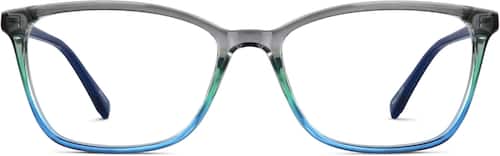 Deep Sea Rectangle Glasses