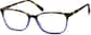 Angle view of Rectangle Glasses 2027625 in Tortoiseshell thumbnail