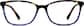 Front view of Rectangle Glasses 2027625 in Tortoiseshell thumbnail