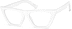 Cat-Eye Glasses 2027730 in White