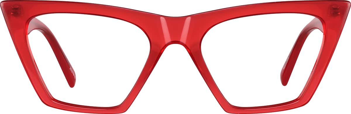 Red Cat-Eye Glasses