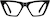 Front view of Cat-Eye Glasses 2027821 in Black thumbnail