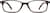 Front view of Rectangle Glasses 2027915 in Brown thumbnail