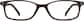 Front view of Rectangle Glasses 2027915 in Brown thumbnail