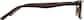 Side view of Rectangle Glasses 2027915 in Brown thumbnail